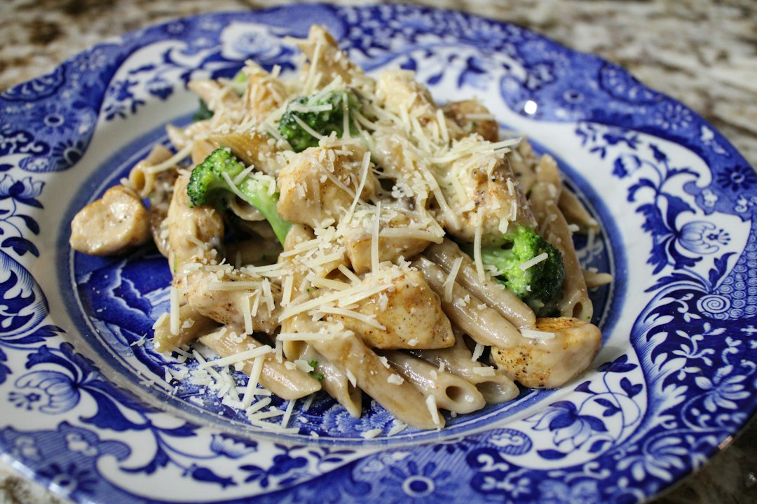 Chicken pasta with vegetables