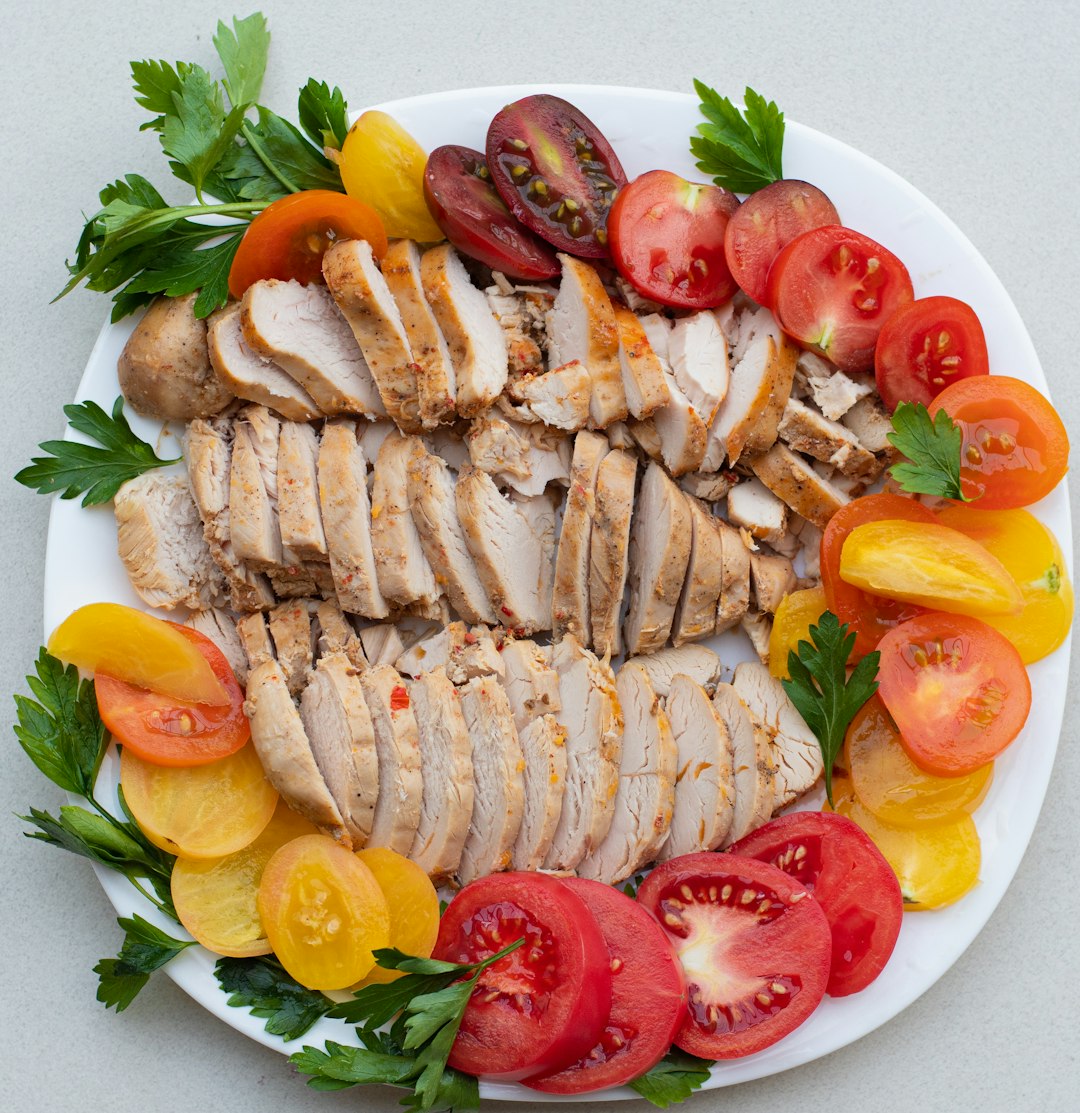 Chicken dinner with vegetables